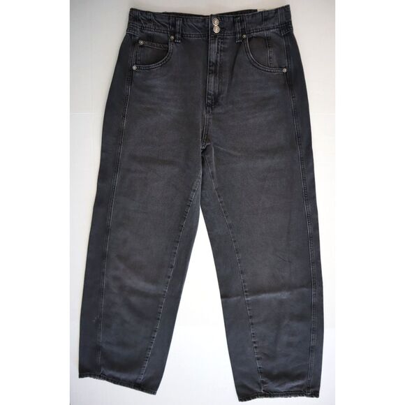 We The Free x FP OB2053239 Women's Sz 32 Black Aster Straight-Leg Jeans - Picture 1 of 14